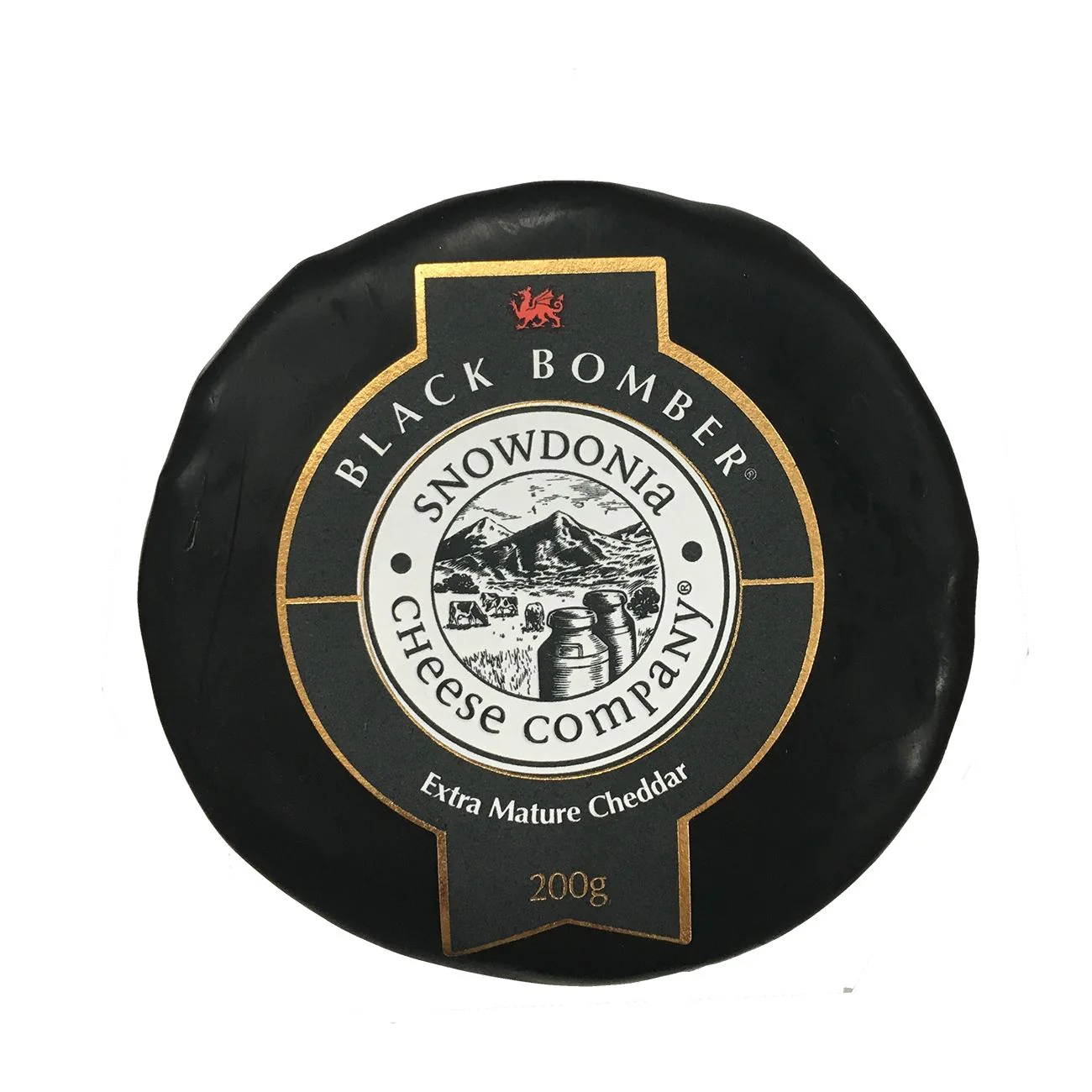 Snowdonia Black Bomber Cheddar Truckle, 200g - Image 2