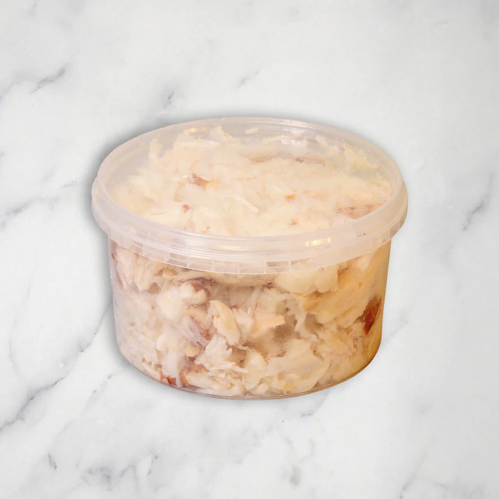 White Crab Meat, Hand-Picked, Unpasteurised, Fresh, +/- 454g