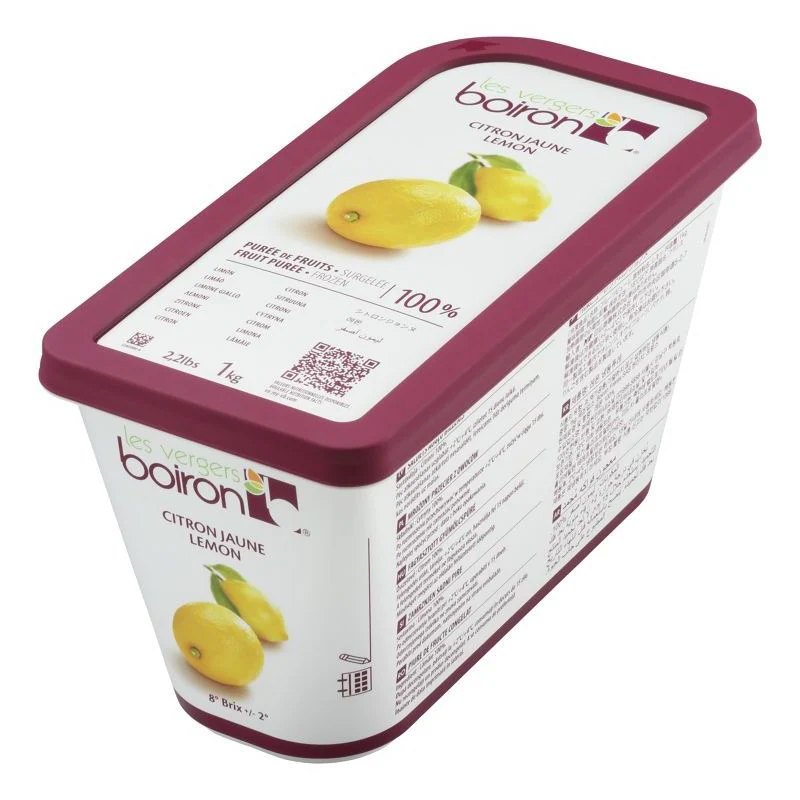 Lemon Puree, Boiron, Frozen, 1kg - Image 2