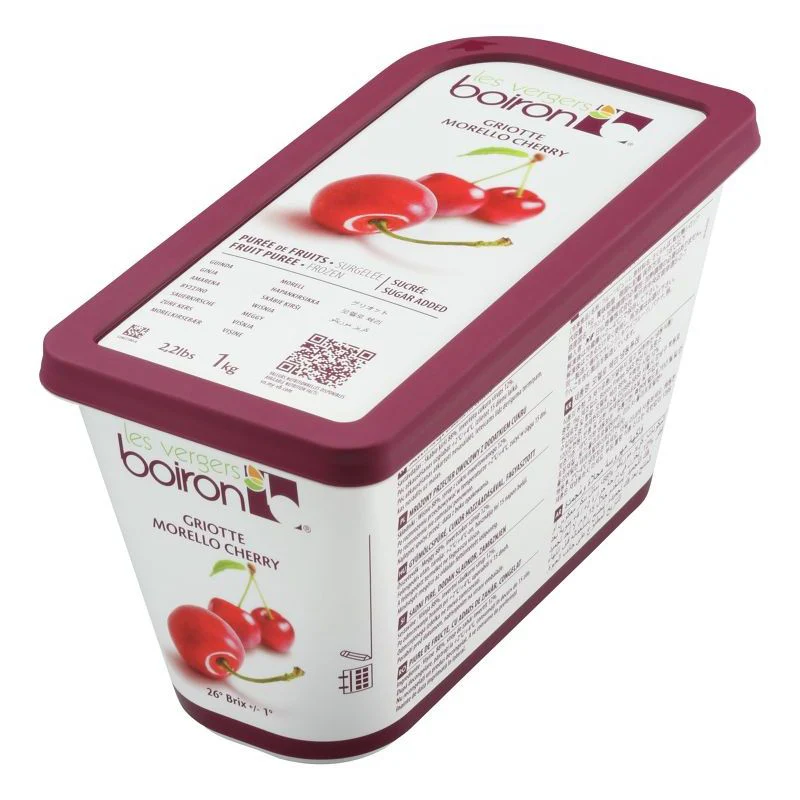 Morello Cherry Puree, Boiron, Frozen, 1kg - Image 2