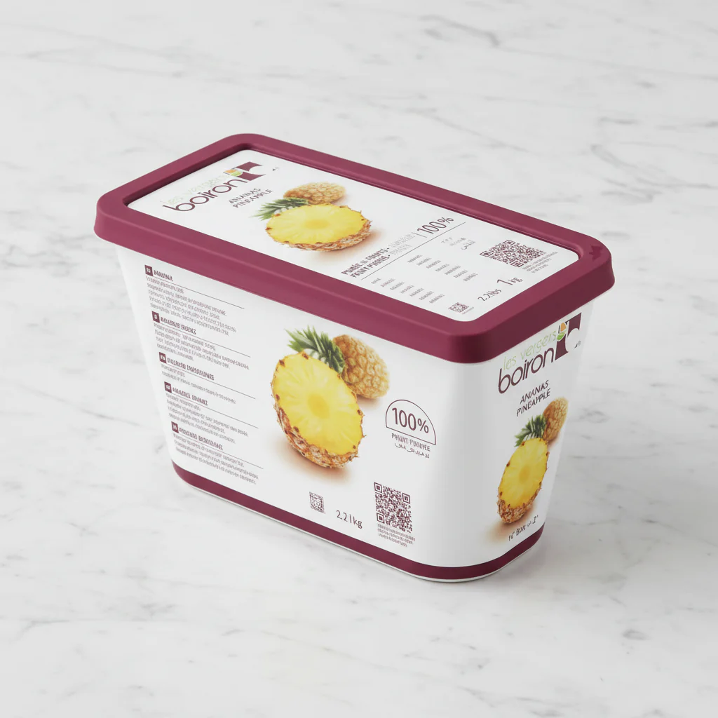 Pineapple Puree, Boiron, Frozen, 1kg