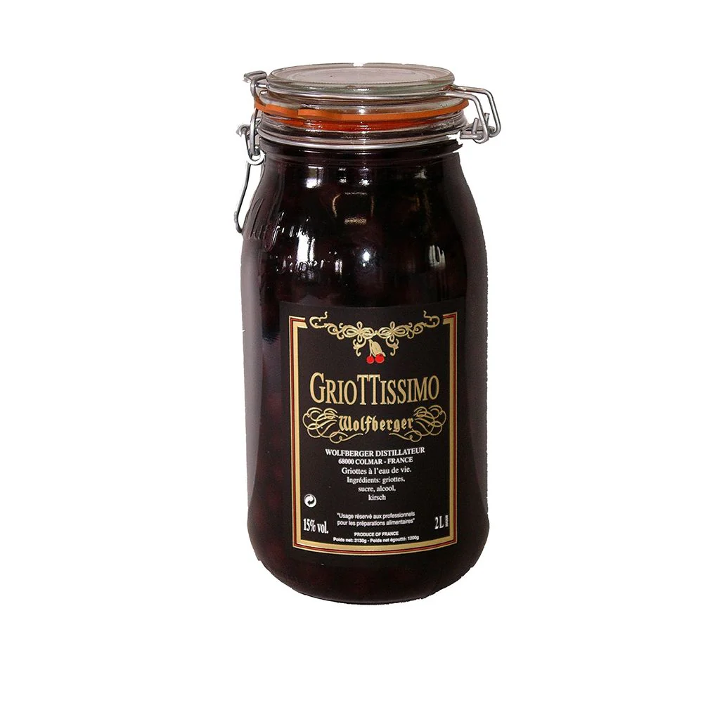 Griottine Cherries Pitted in Kirsch 15%, 2L