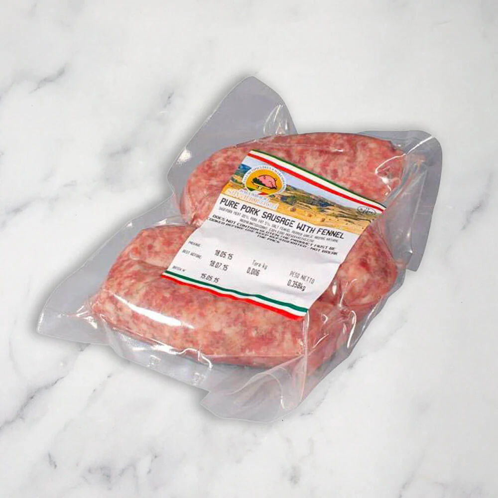 Italian Pork Sausages with Fennel, Fresh, +/-500g - Image 2
