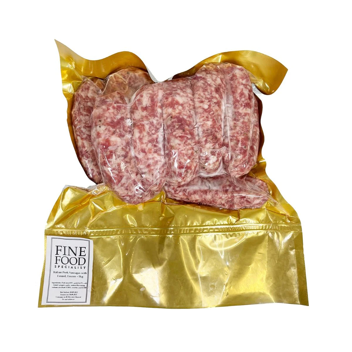 Italian Pork Sausages with Fennel, Frozen, +/-1kg - Image 2