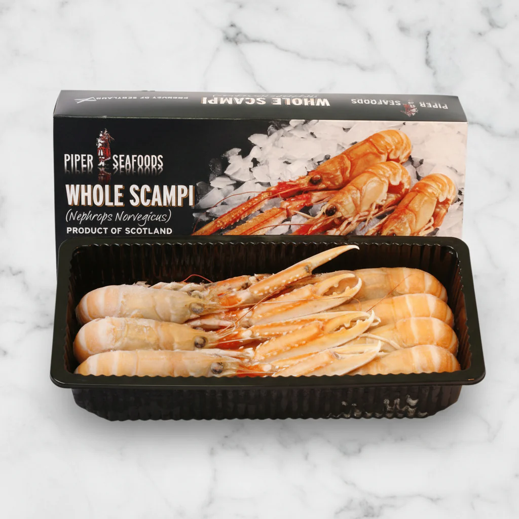 Langoustines, XXL, Whole, Raw, Frozen, 700g net (4-7)
