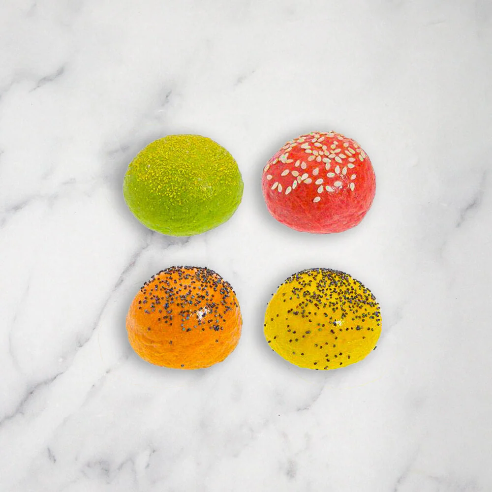 Assorted Mini Coloured Brioche, Frozen, 100 x 10g - Image 2