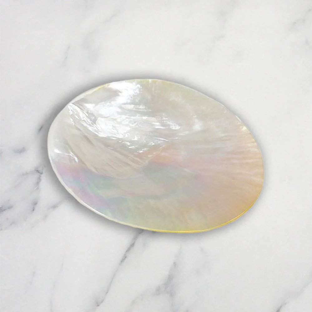 Mother of Pearl Caviar Plate, 4.5 inch