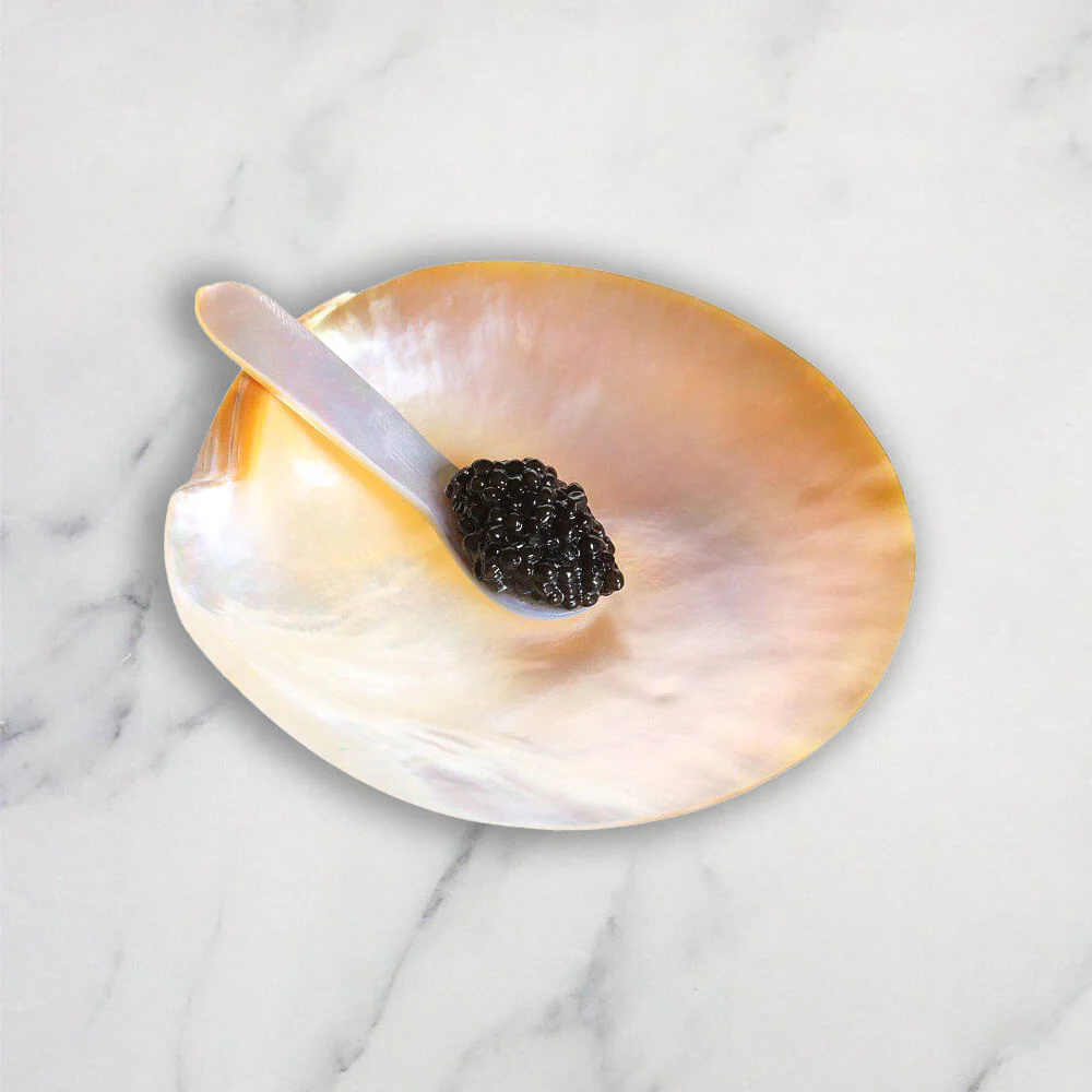 Mother of Pearl Caviar Plate, 4.5 inch - Image 2