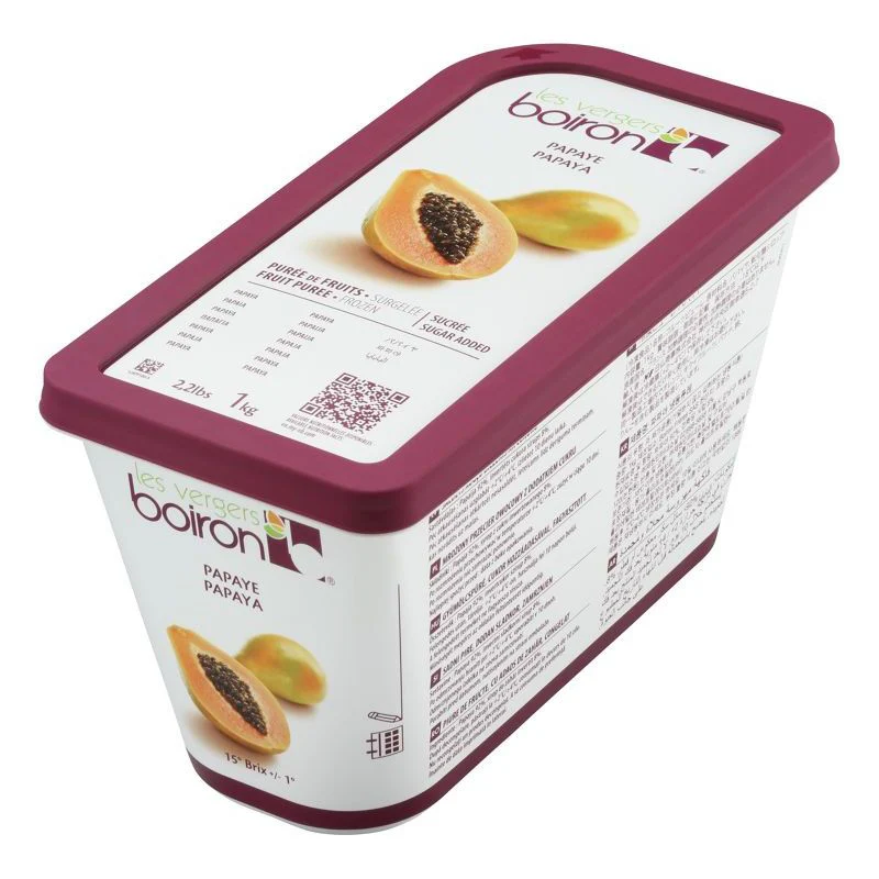 Papaya Puree, Boiron, Frozen, 1kg - Image 2