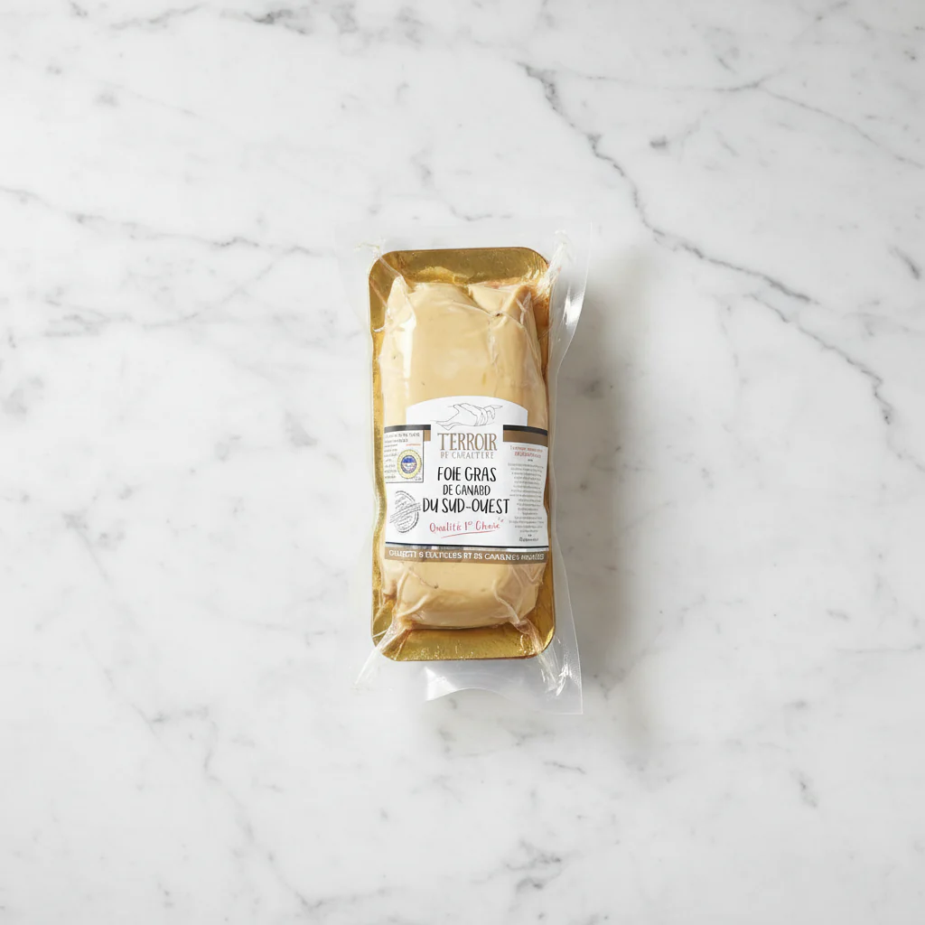 Raw Duck Foie Gras, (1st Choice), Frozen, +/-600g