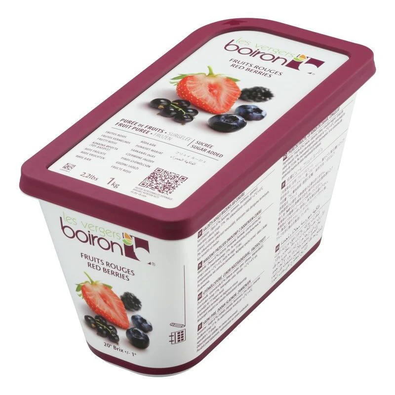 Red Berries Fruit Puree, Boiron, Frozen, 1kg - Image 2