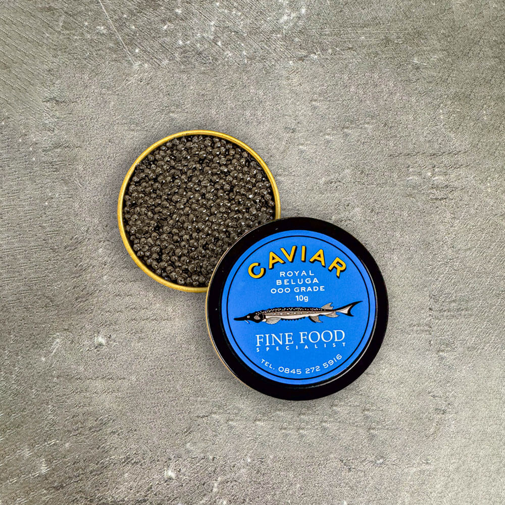 Royal Beluga Caviar, 000 Grade, Huso Huso, Taster Pot, 10g - Image 3