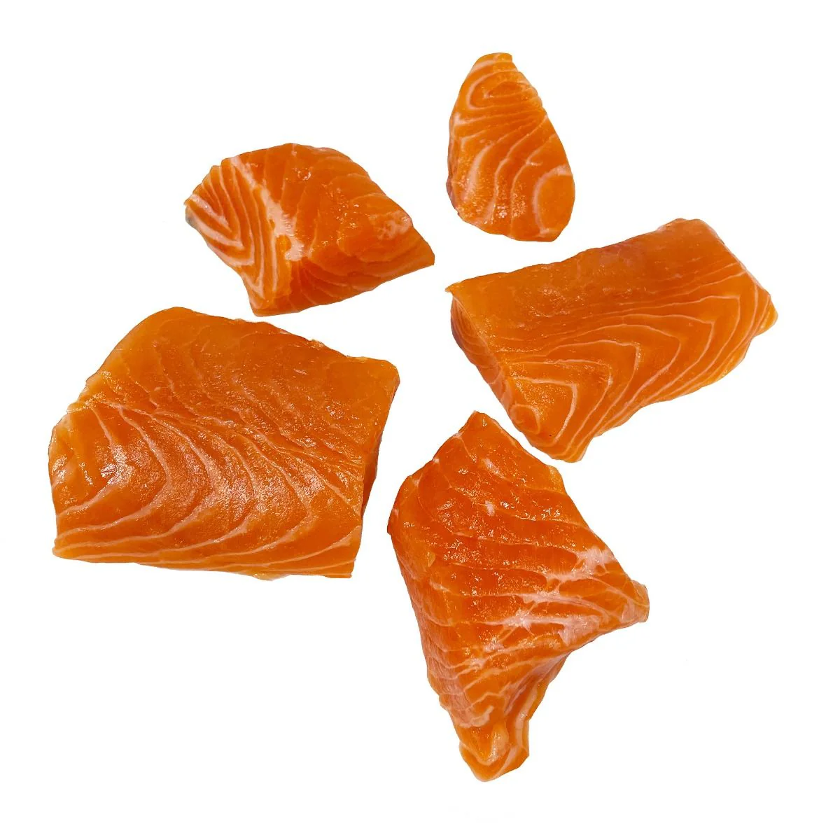Salmon Loin & Belly Off-Cut Pieces, Frozen, +/-500g - Image 2