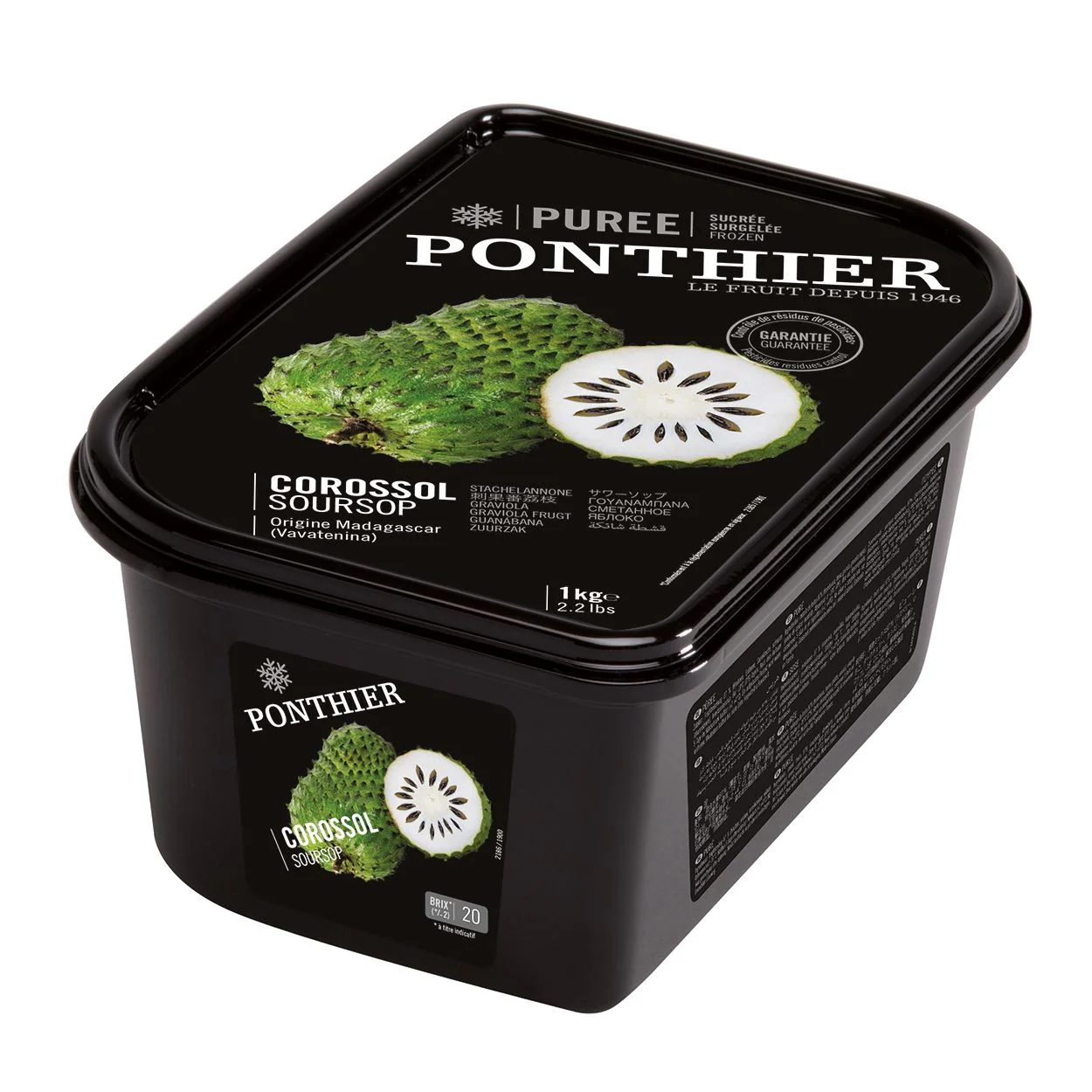 Soursop Puree, Ponthier, Frozen, 1kg - Image 4
