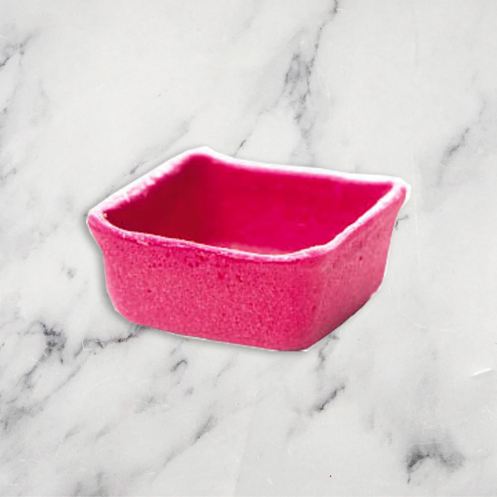 Square Fuchsia Canape Shells, (40mm) x 32