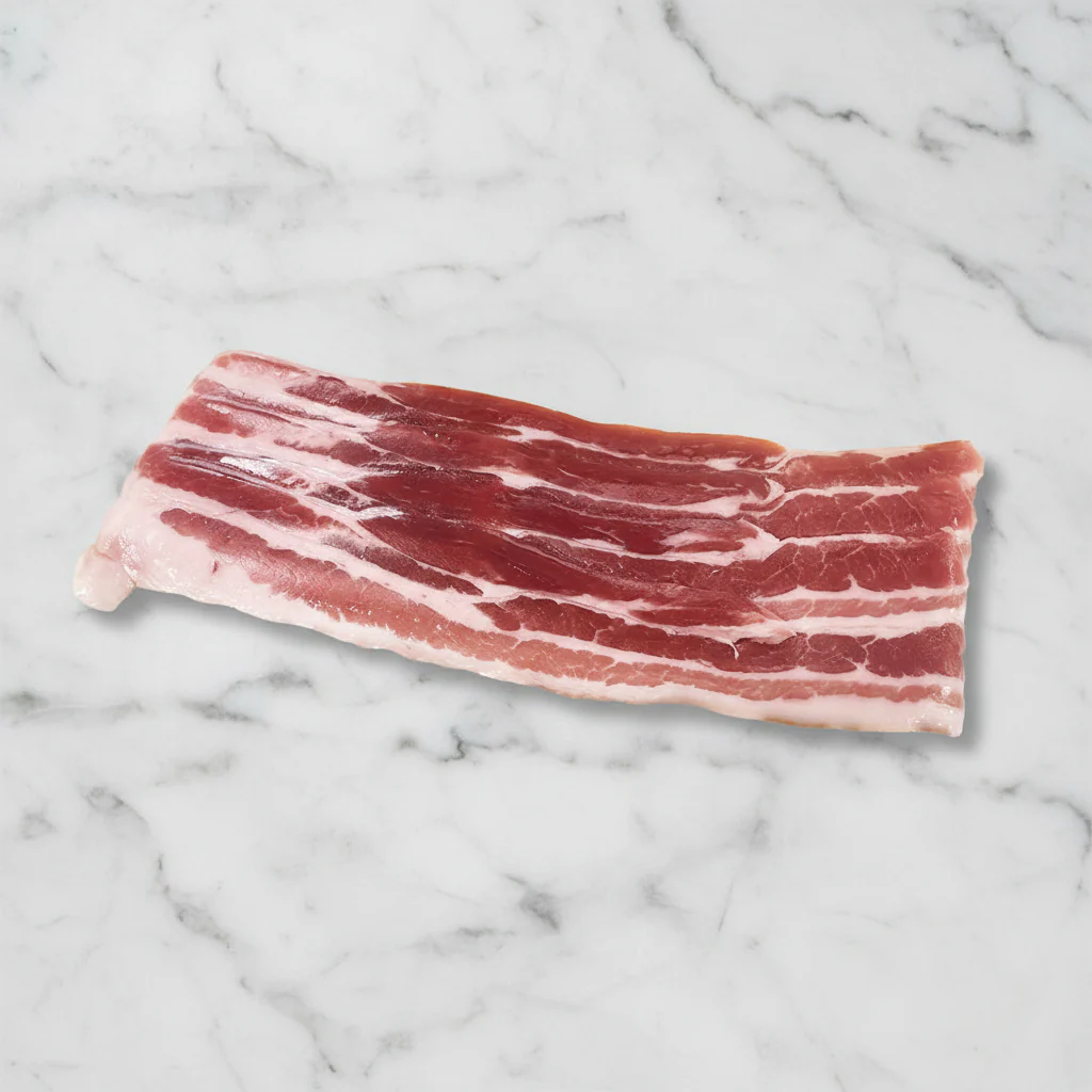 Streaky Unsmoked Bacon, Fresh, 500g+