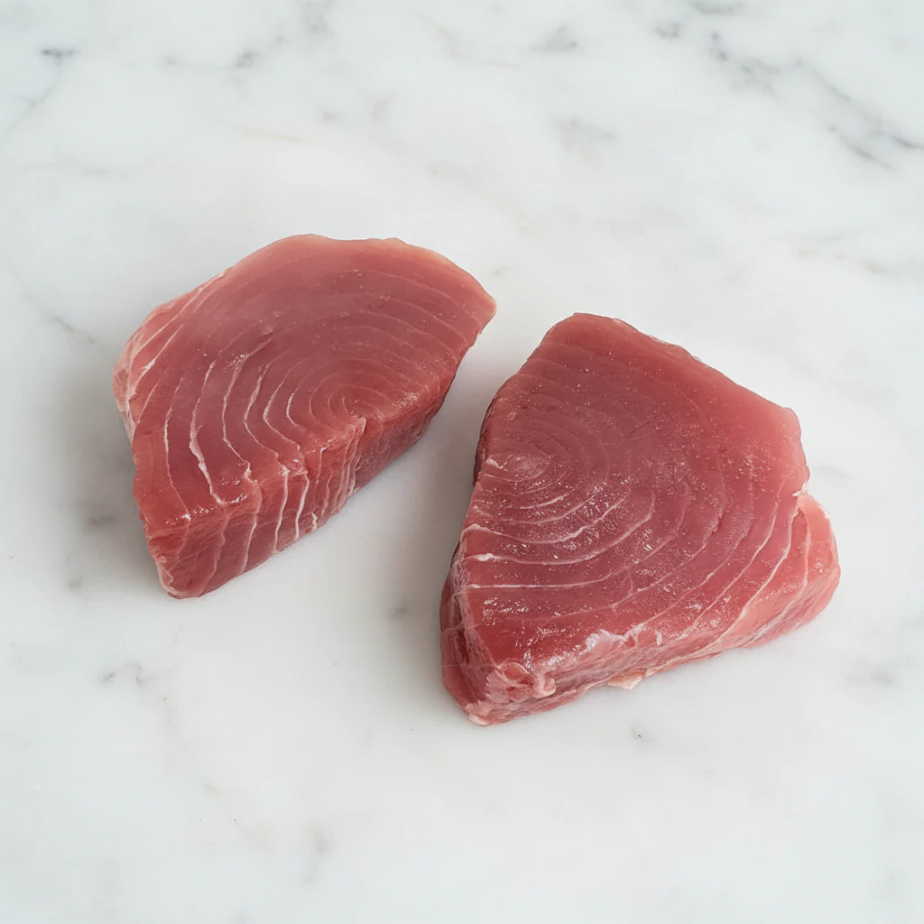 Wild Yellowfin Tuna Supremes, Sashimi Grade, Fresh, 2 x +/-200g