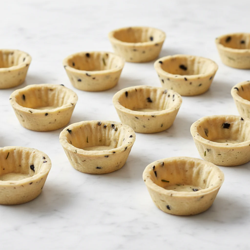 Vegan Olive & Rosemary Tart Shells (42mm) x 32