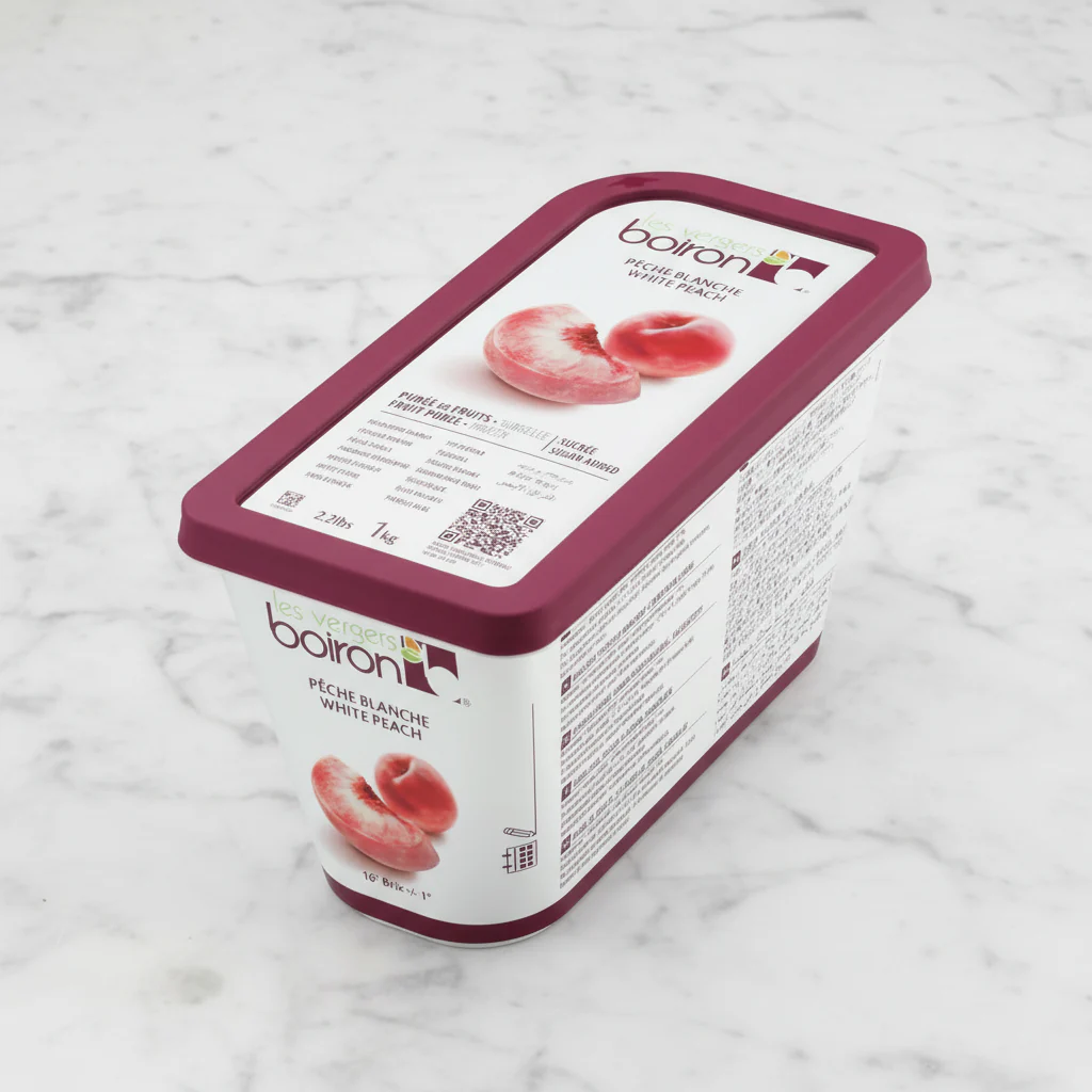 White Peach Puree, Boiron, Frozen, 1kg