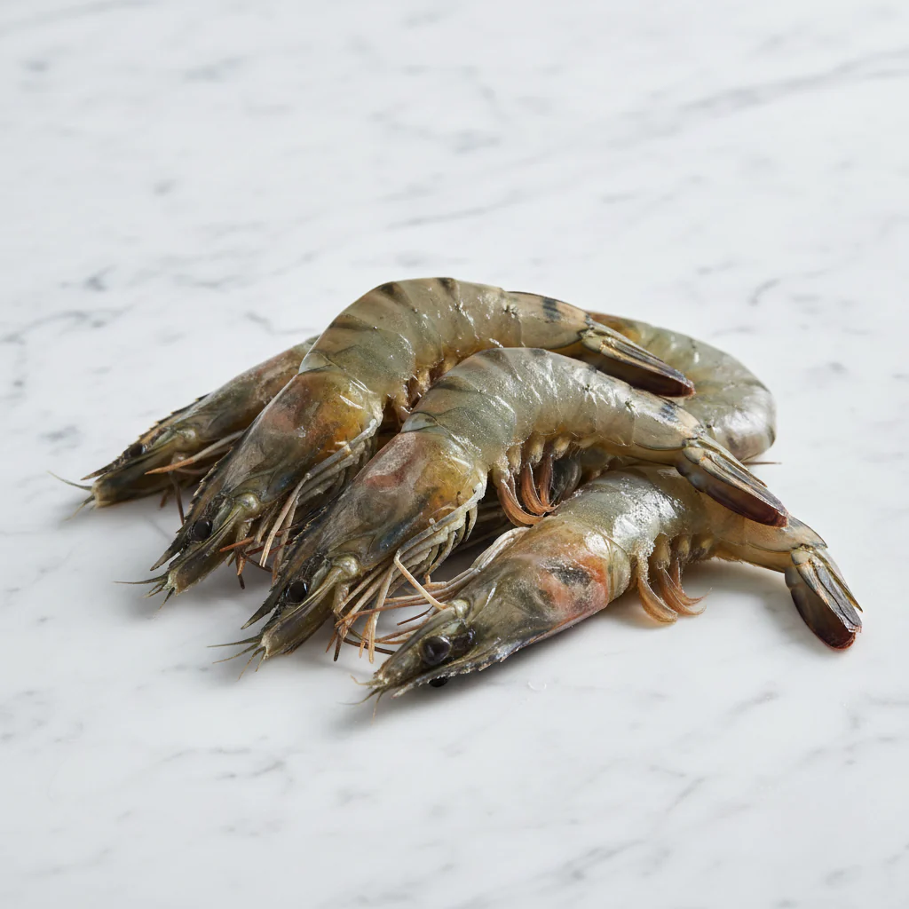 Whole Tiger Prawns, Frozen Raw, (Net Weight: +/-700g, 16-20)