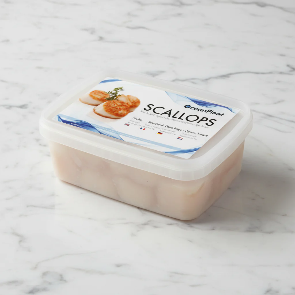 Wild Scallop Meat, Refreshed, Roeless, Unsoaked, 1kg - Image 2