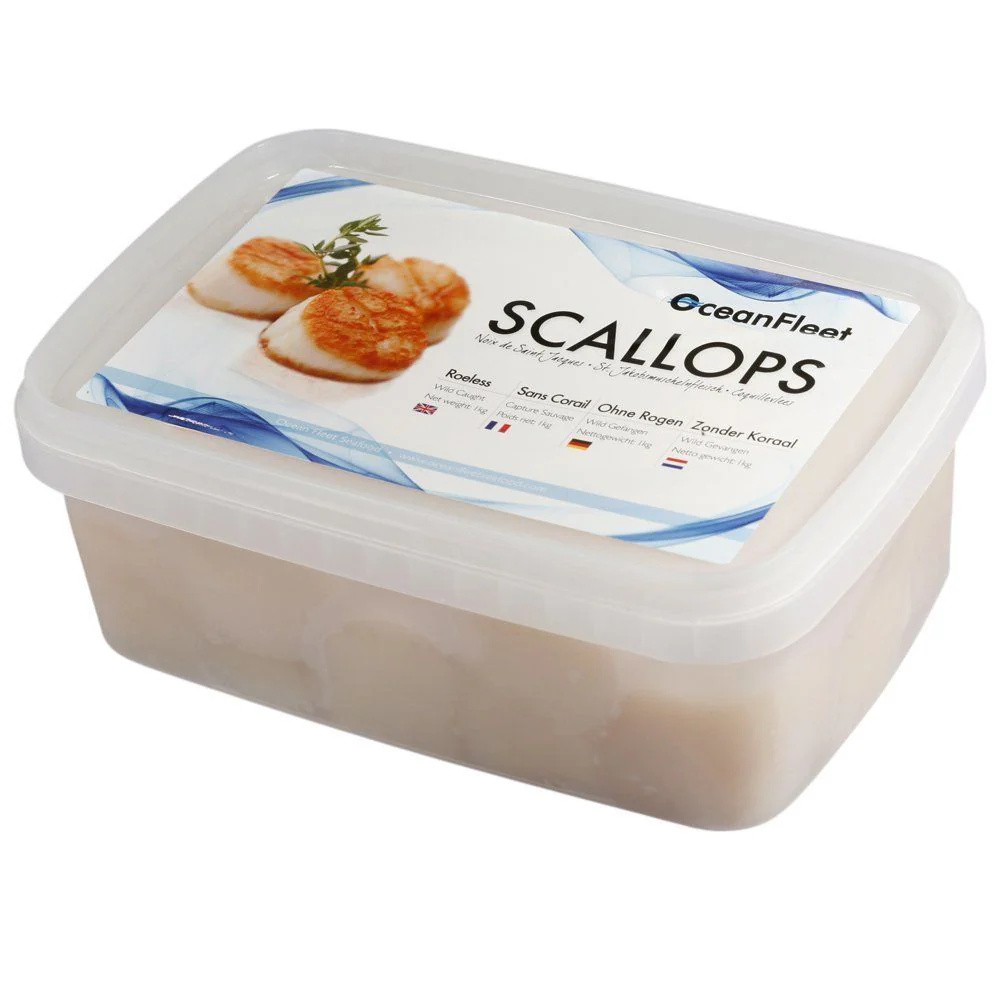 Wild Scallop Meat, Refreshed, Roeless, Unsoaked, 1kg - Image 3